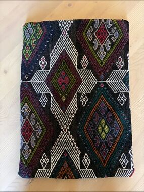 Vintage Turkish Kilim Lumbar Pillow Cover